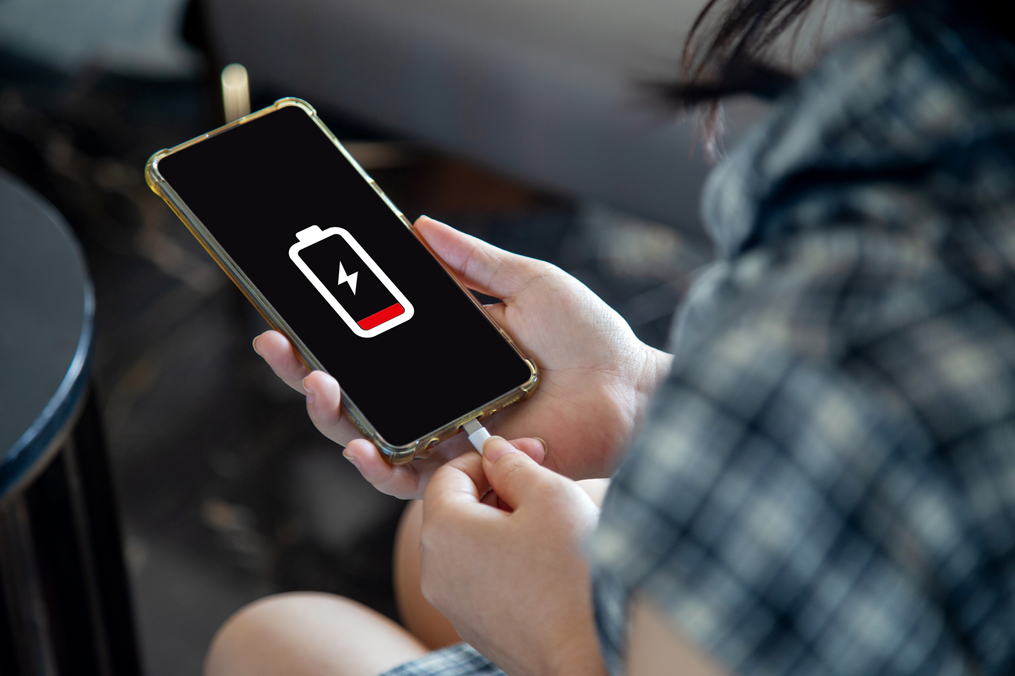 Borne de recharge des portable au SAU